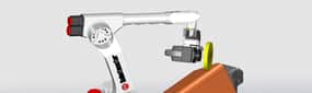 Example of polishing with robot