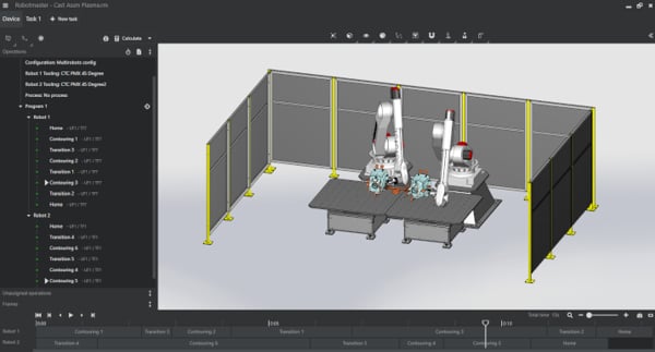 图示：同时对多台机器人进行编程