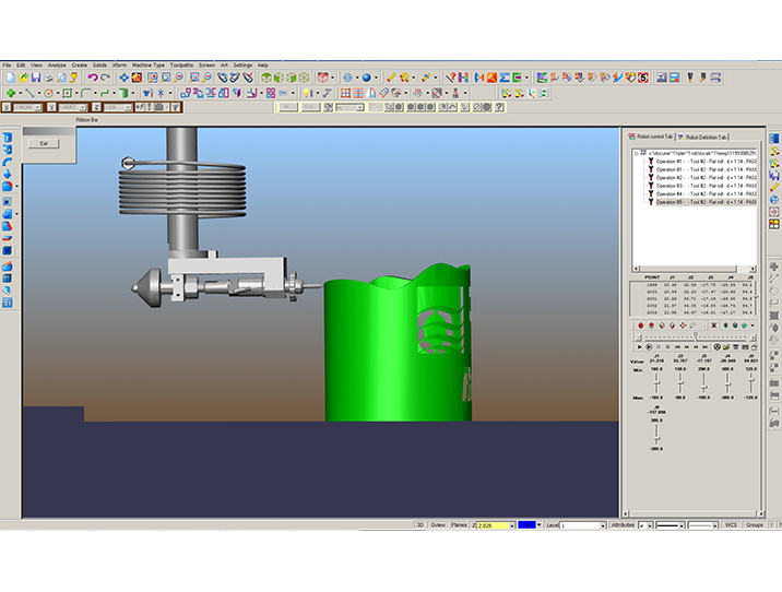 Robotmaster programming screen