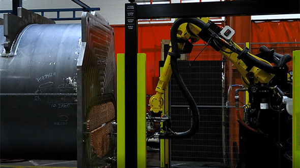 Système de laminage de tubesrobotisé chez Trane