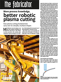 More process knowledge, better robotic plasma cutting